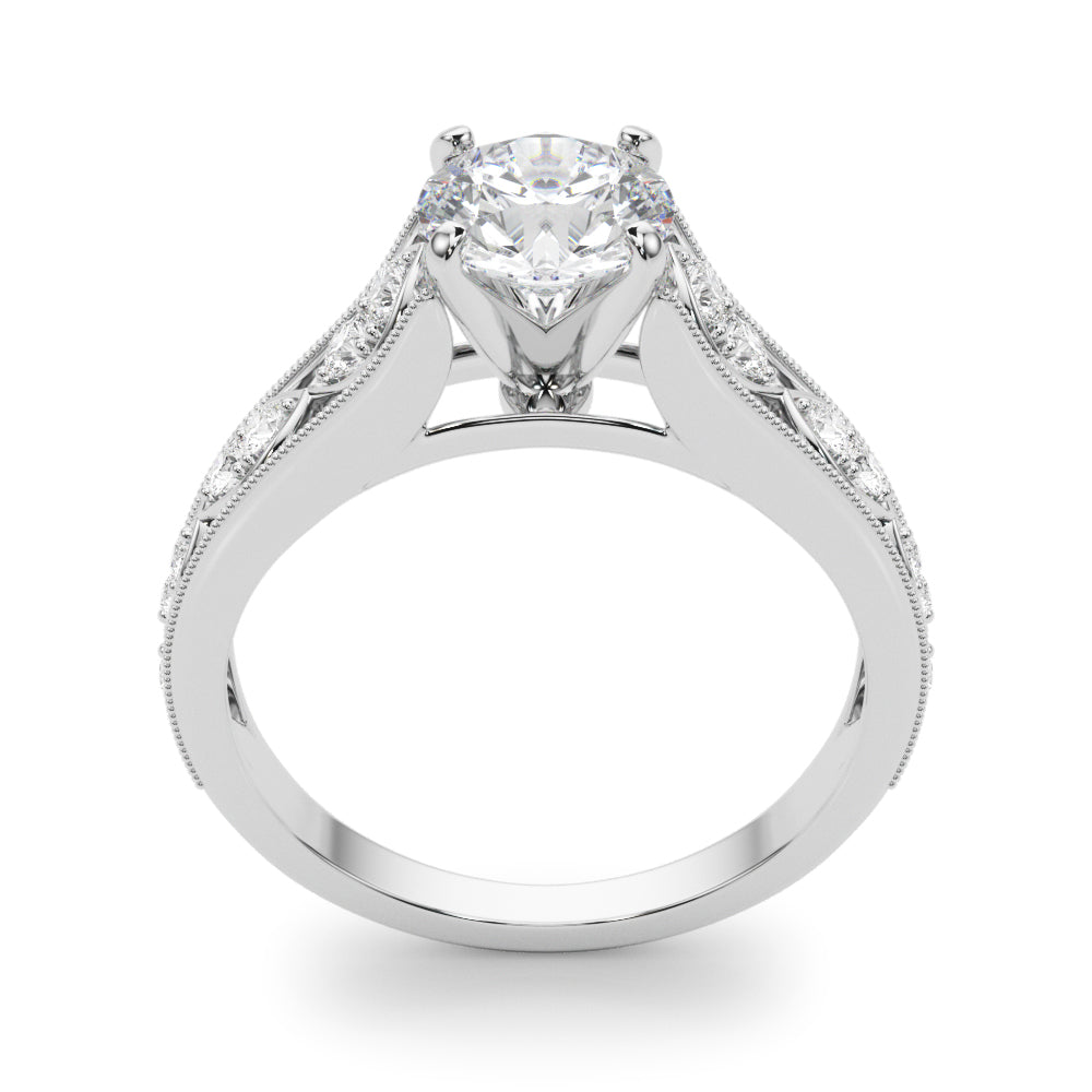 Single Row Prong Set Diamond Engagement Ring · 0.17 ct tw