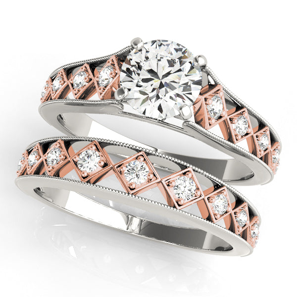 Single Row Diamond Engagement Ring · 0.13 ct tw
