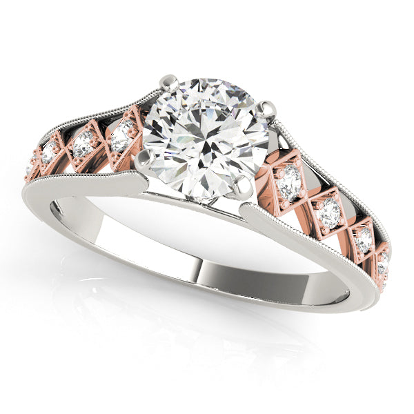 Single Row Diamond Engagement Ring · 0.13 ct tw