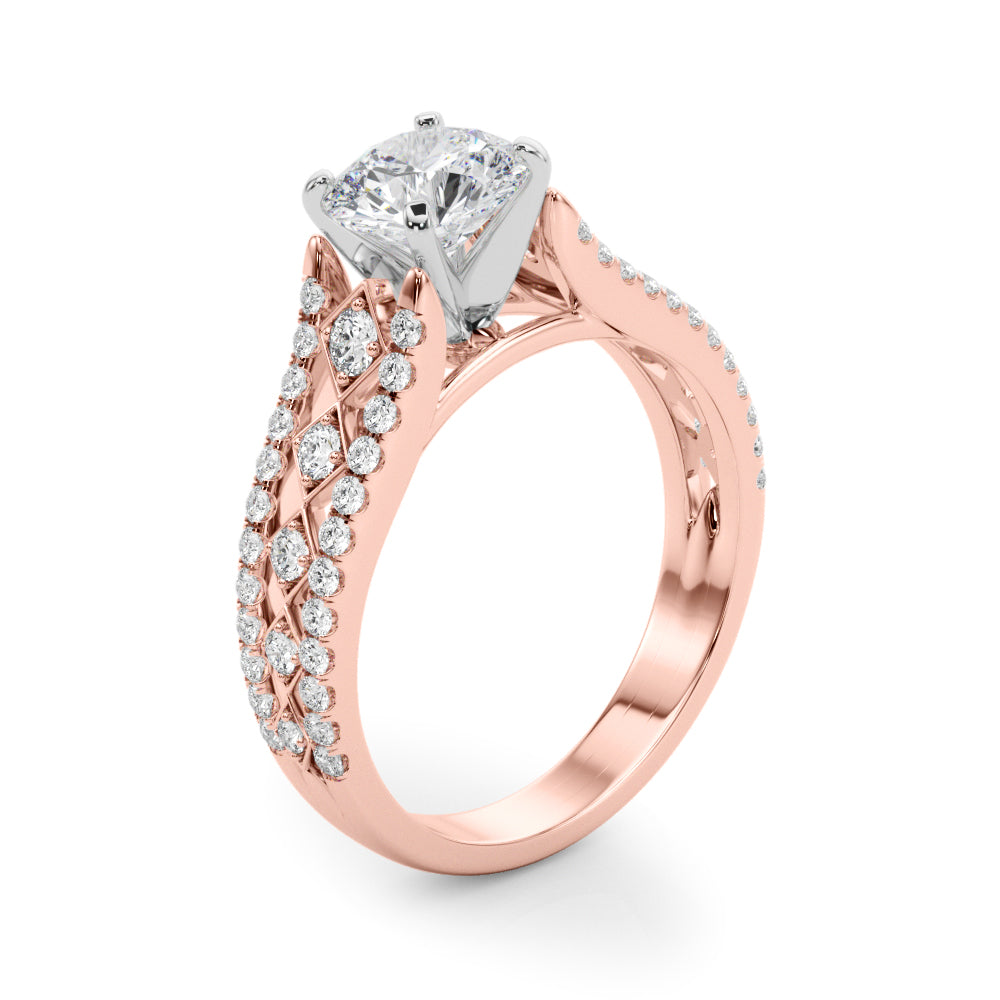 Multi-Row Diamond Engagement Ring · 0.35 ct tw