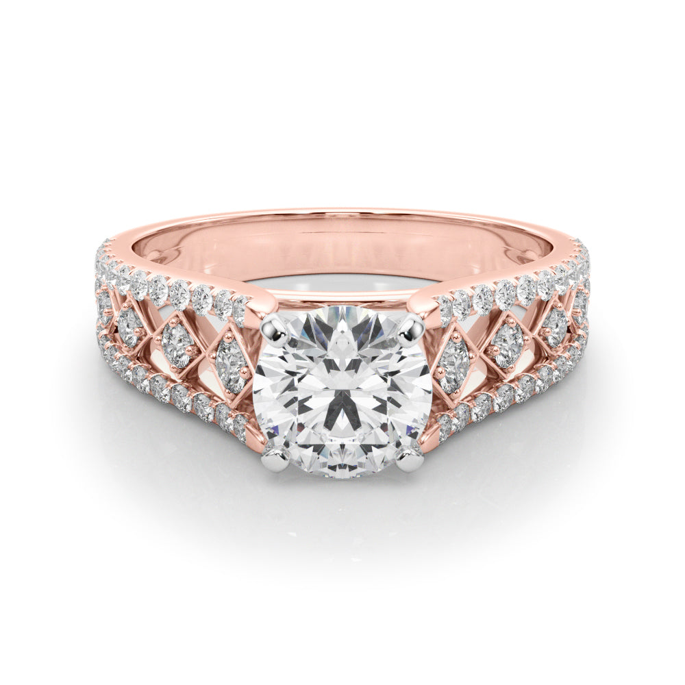 Multi-Row Diamond Engagement Ring · 0.35 ct tw