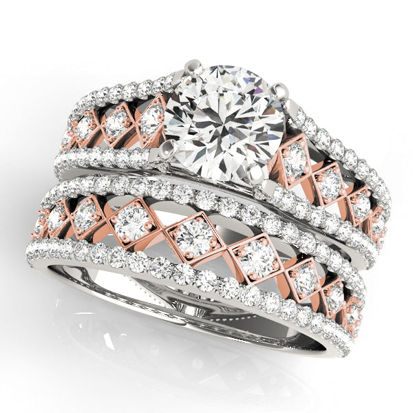 Multi-Row Diamond Engagement Ring · 0.35 ct tw