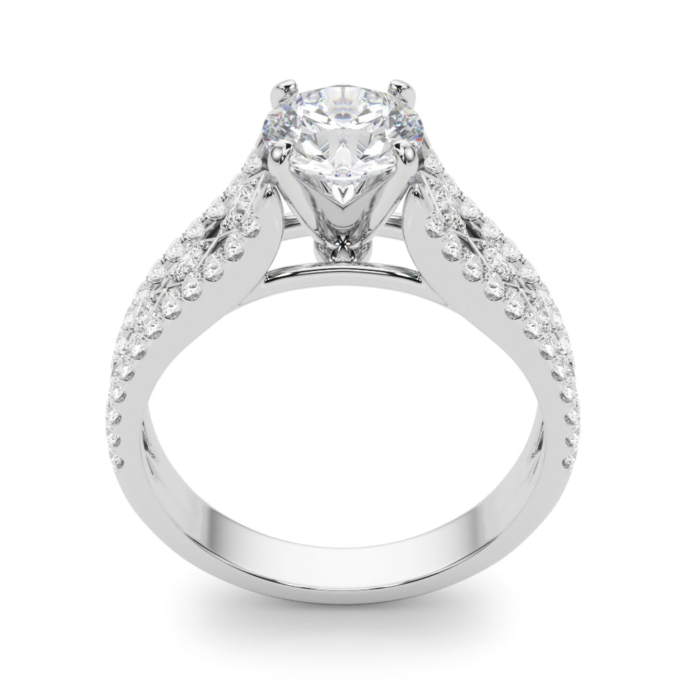 Multi-Row Diamond Engagement Ring · 0.35 ct tw