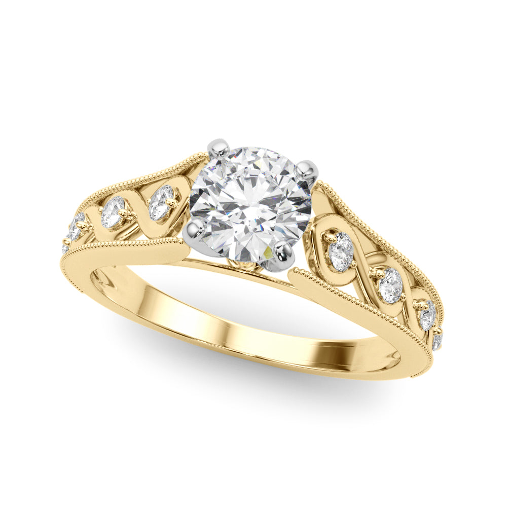 Single Row Prong Set Diamond Engagement Ring · 0.14 ct tw