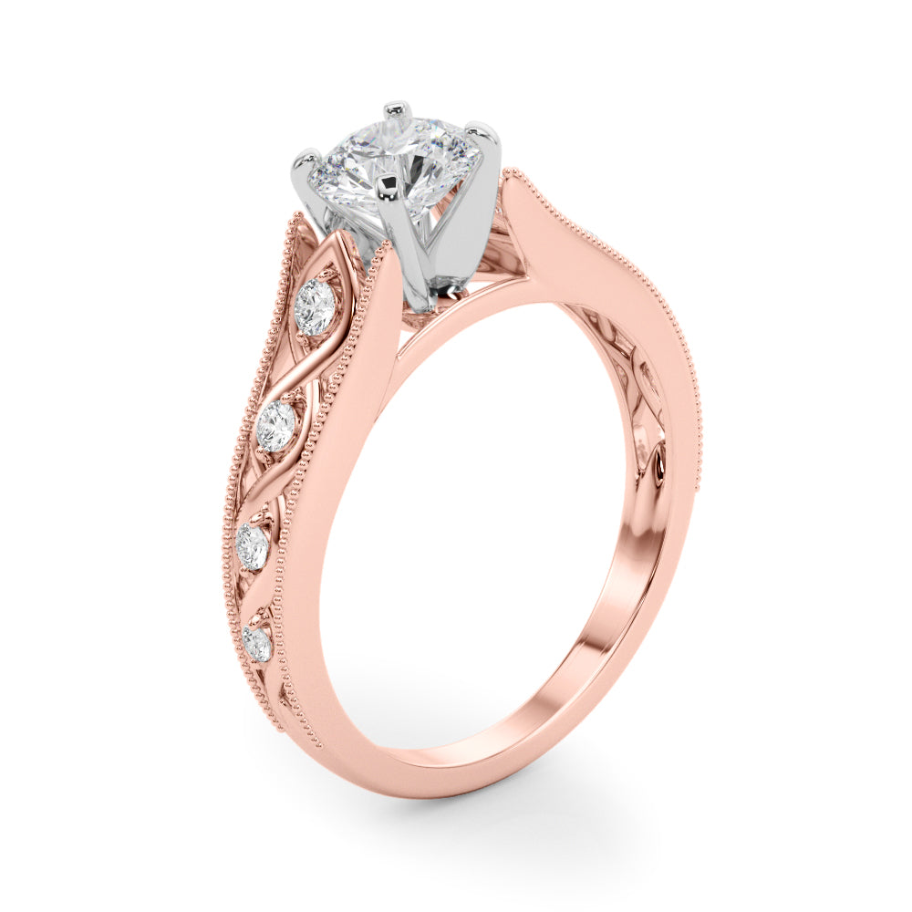 Single Row Prong Set Diamond Engagement Ring · 0.14 ct tw
