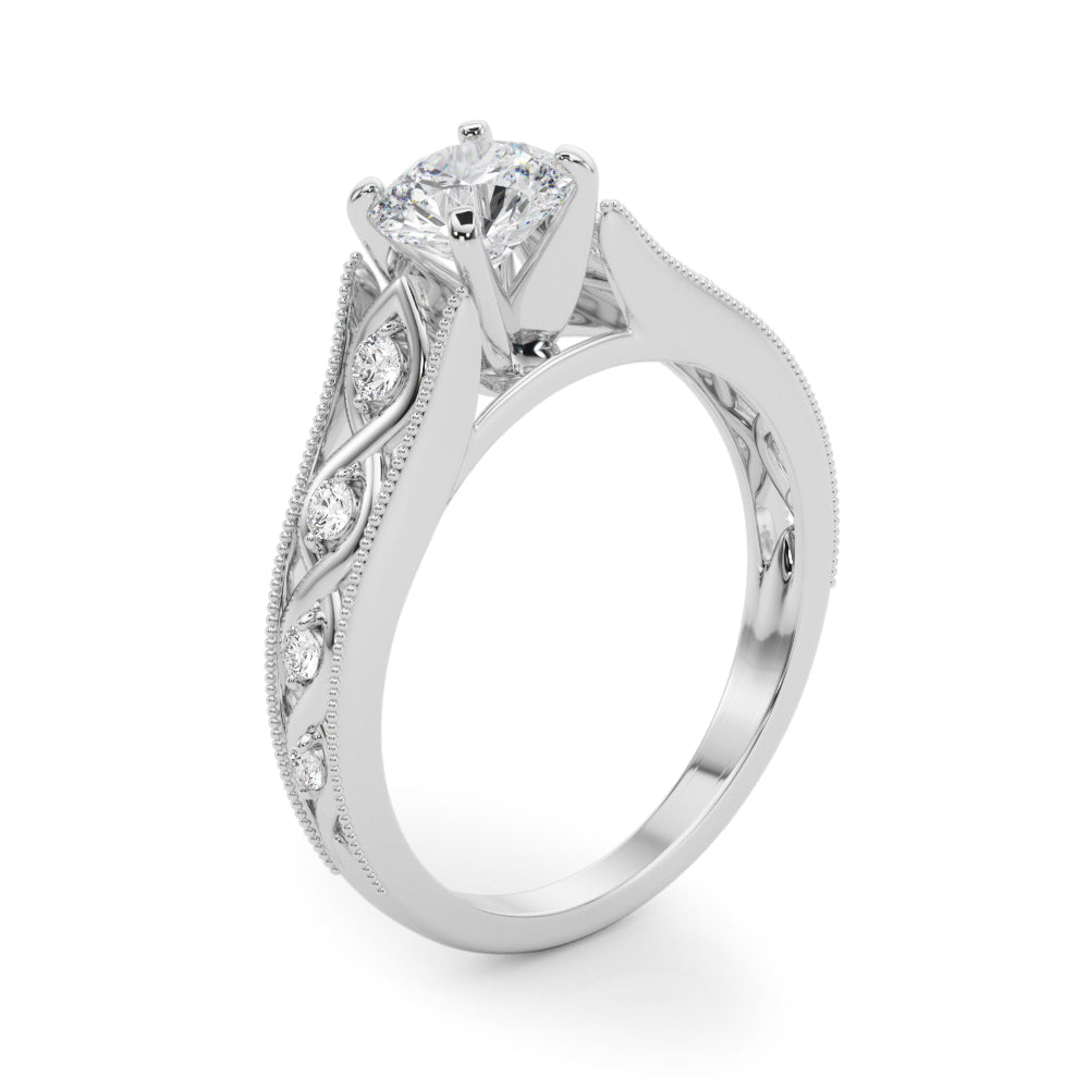 Single Row Prong Set Diamond Engagement Ring · 0.14 ct tw