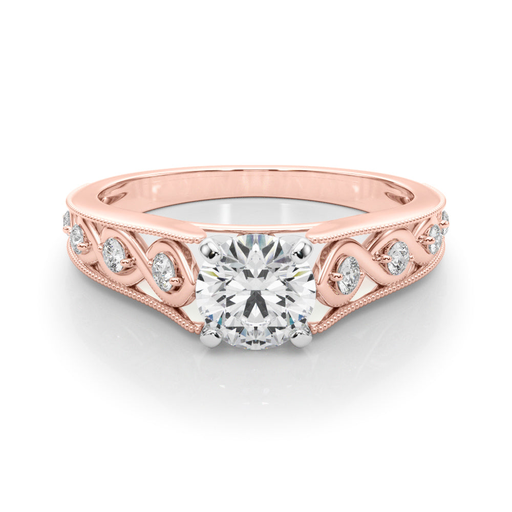 Single Row Prong Set Diamond Engagement Ring · 0.14 ct tw