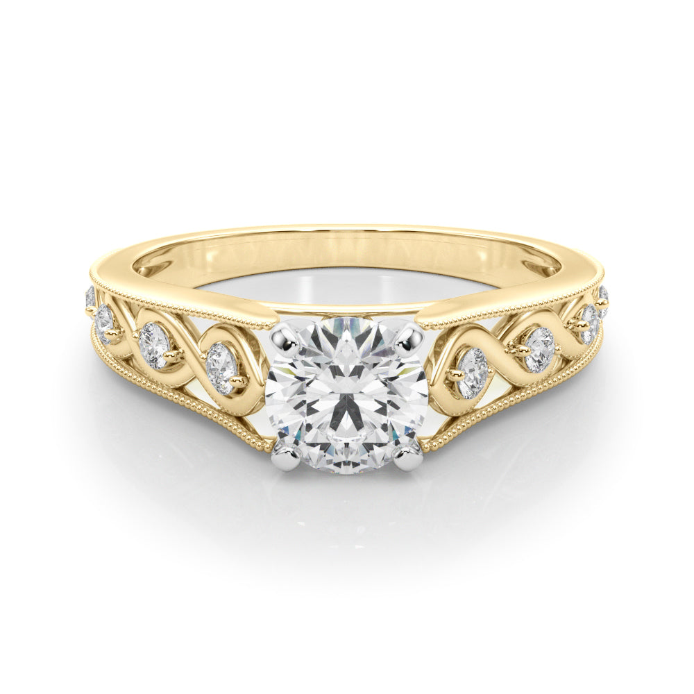 Single Row Prong Set Diamond Engagement Ring · 0.14 ct tw