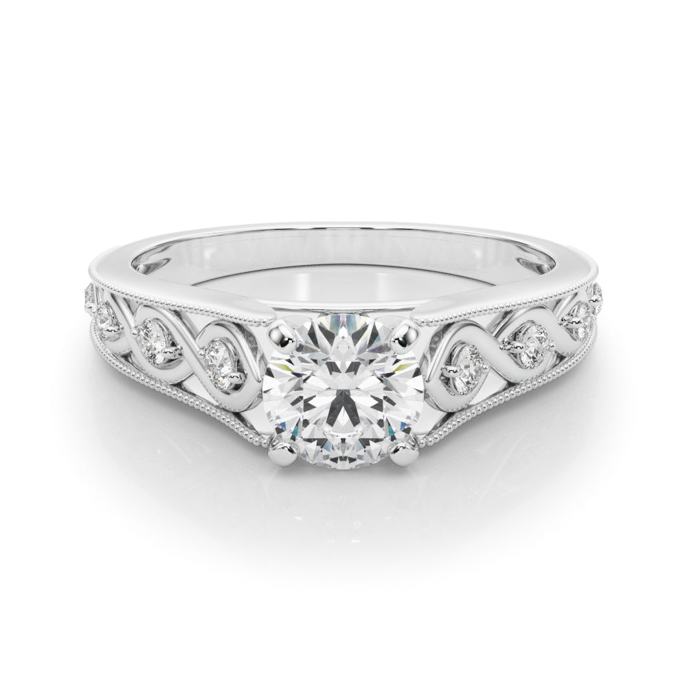 Single Row Prong Set Diamond Engagement Ring · 0.14 ct tw