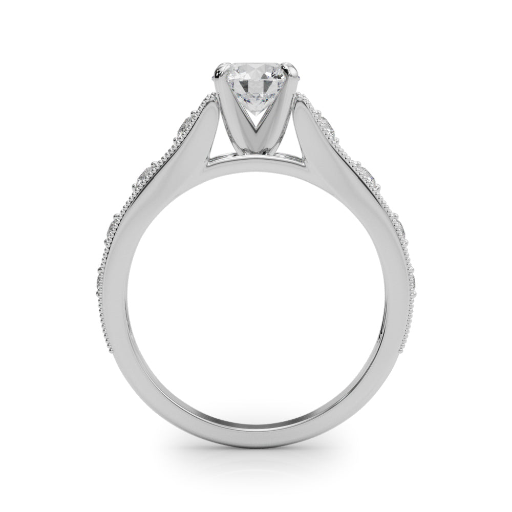 Single Row Prong Set Diamond Engagement Ring · 0.14 ct tw