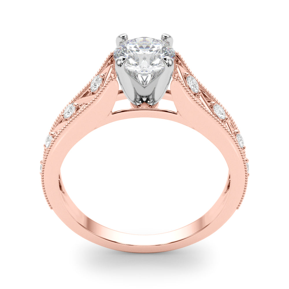 Single Row Prong Set Diamond Engagement Ring · 0.14 ct tw