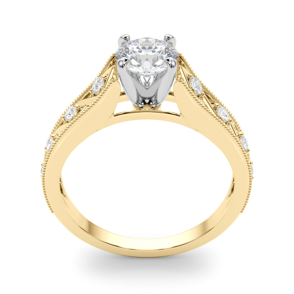 Single Row Prong Set Diamond Engagement Ring · 0.14 ct tw