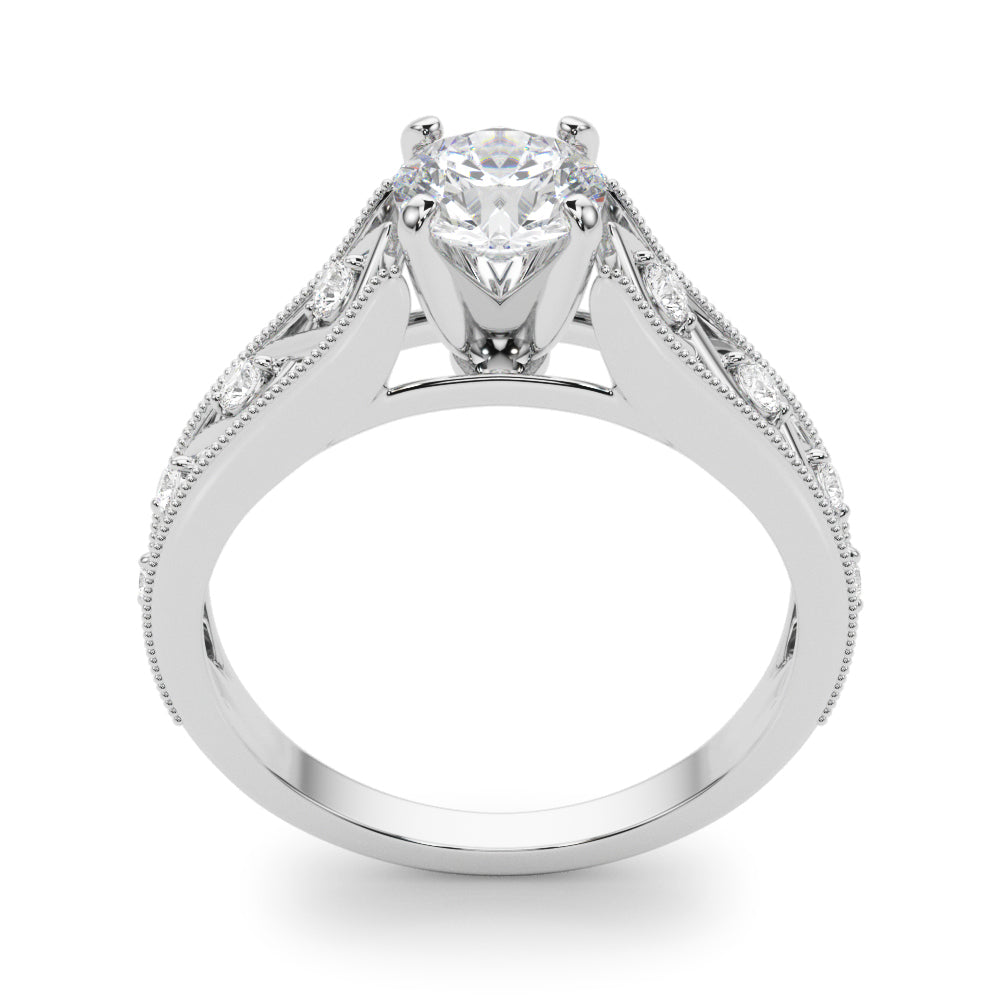 Single Row Prong Set Diamond Engagement Ring · 0.14 ct tw