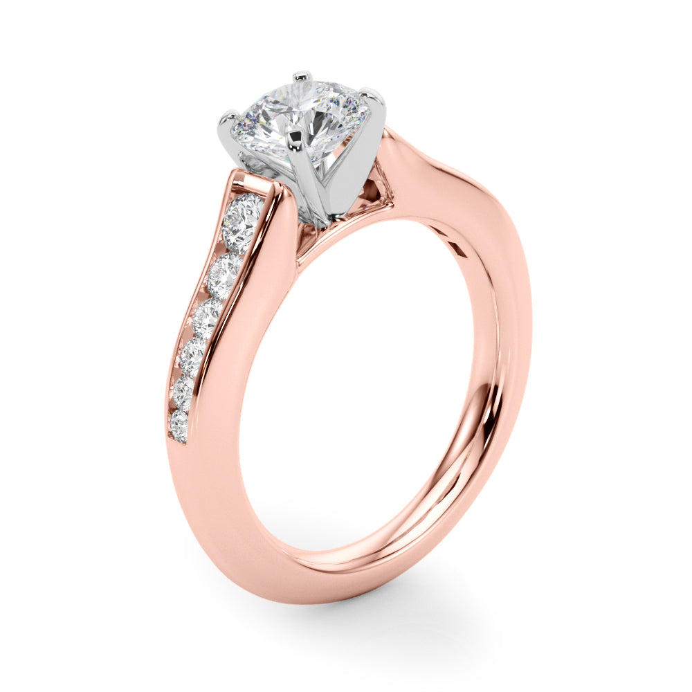 Single Row Diamond Engagement Ring · 0.47 ct tw