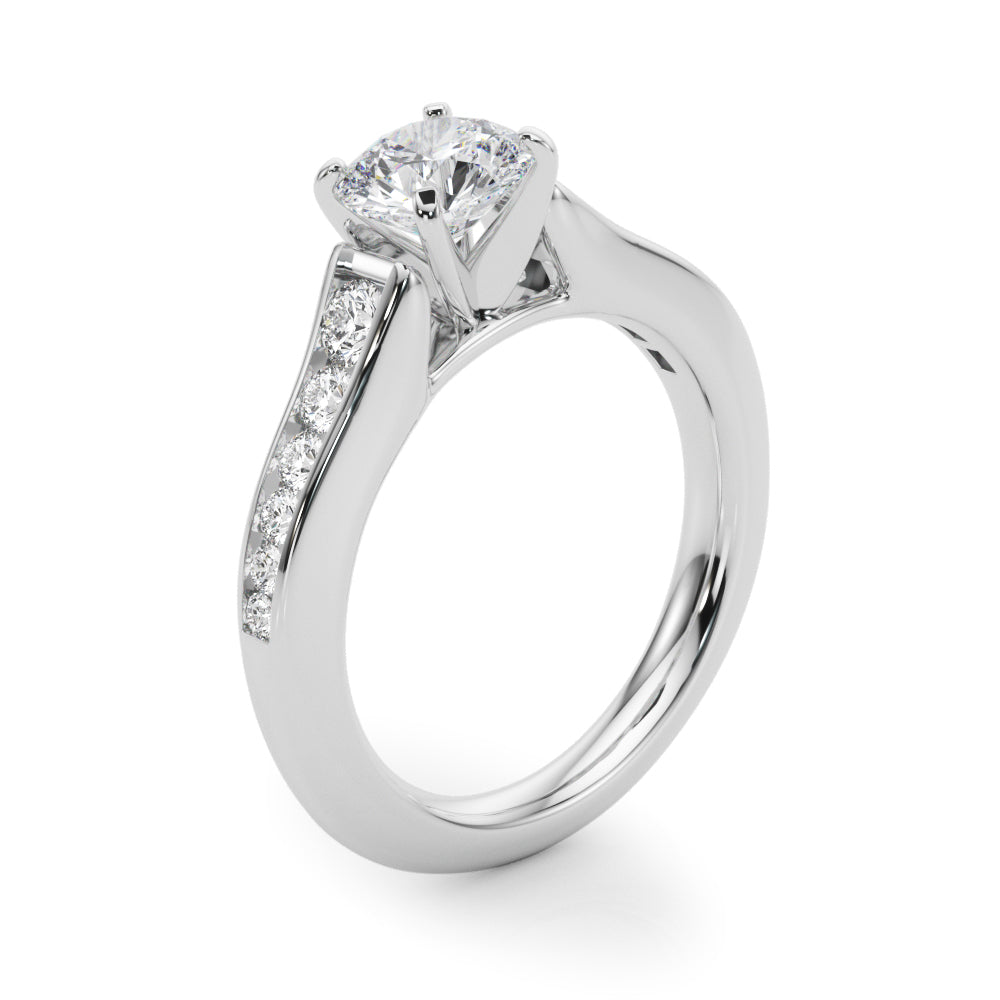 Single Row Diamond Engagement Ring · 0.47 ct tw