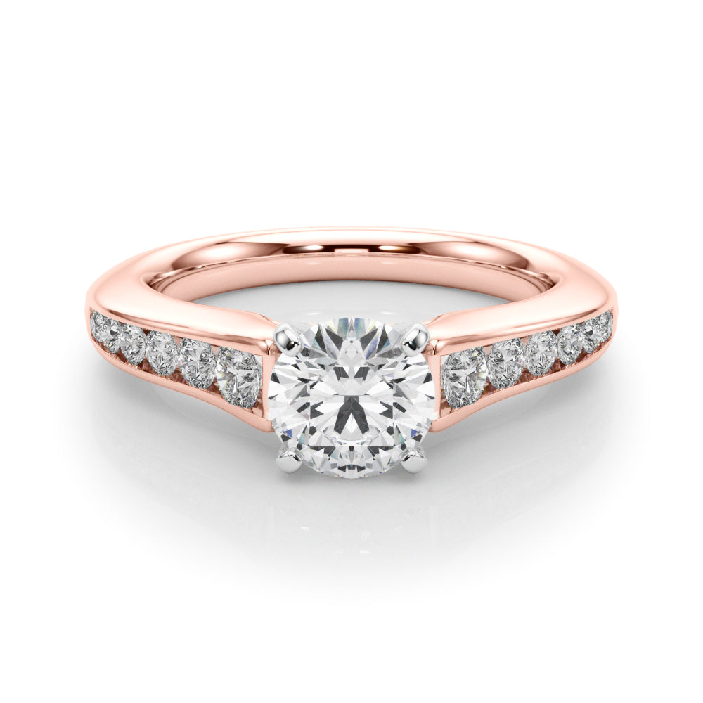 Single Row Diamond Engagement Ring · 0.47 ct tw