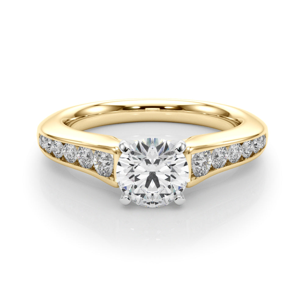 Single Row Diamond Engagement Ring · 0.47 ct tw