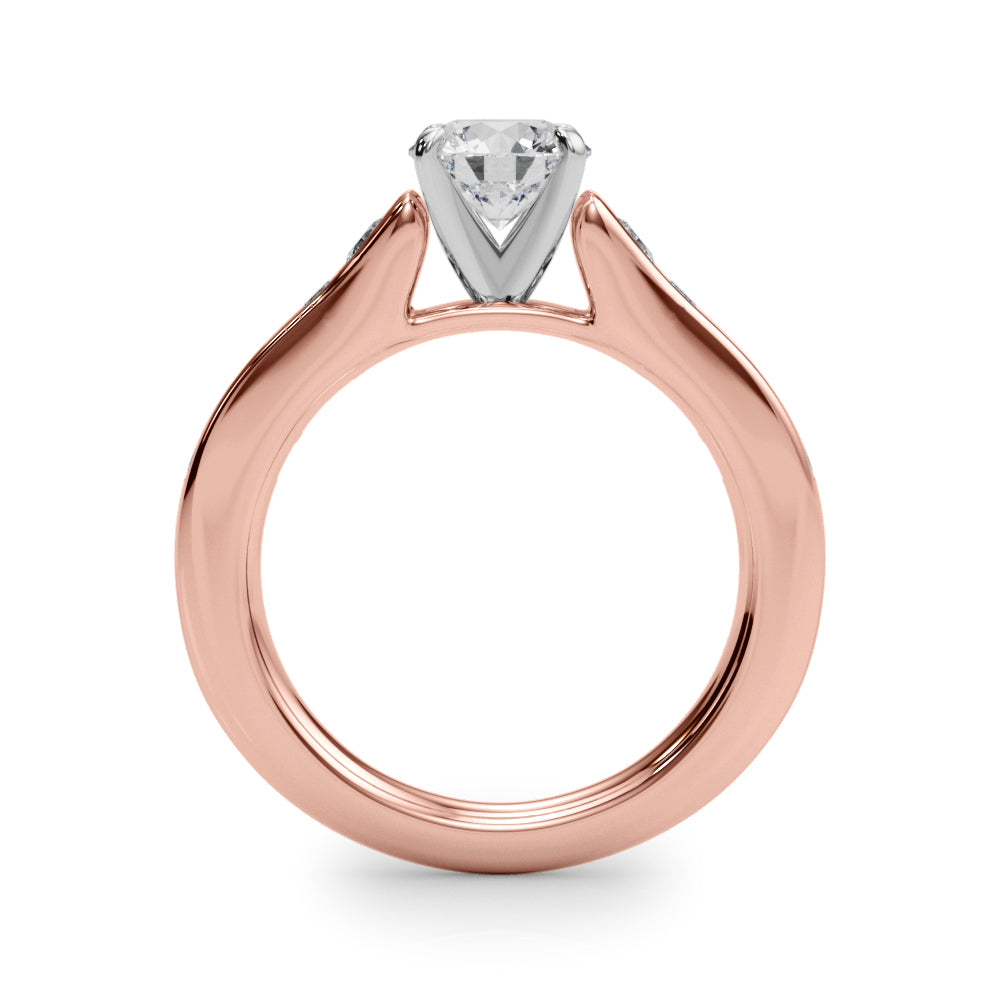 Single Row Diamond Engagement Ring · 0.47 ct tw