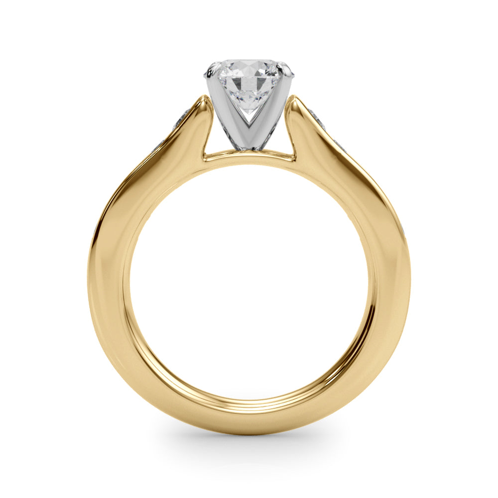 Single Row Diamond Engagement Ring · 0.47 ct tw