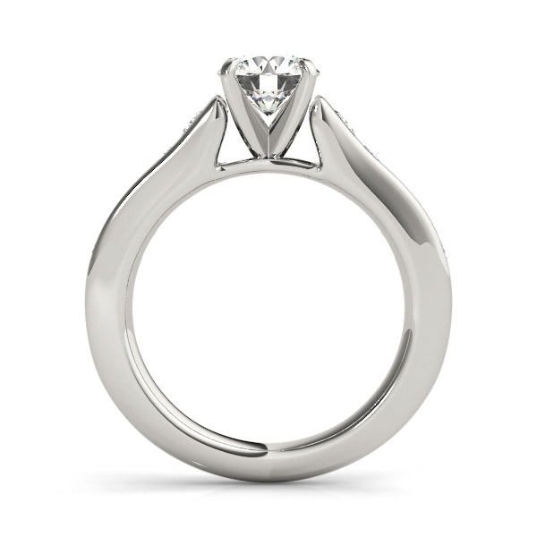 Single Row Diamond Engagement Ring · 0.47 ct tw