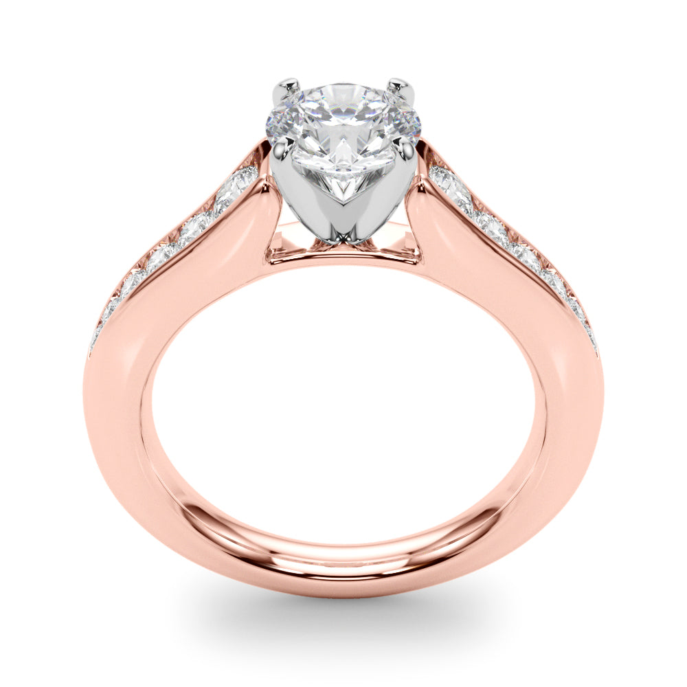 Single Row Diamond Engagement Ring · 0.47 ct tw