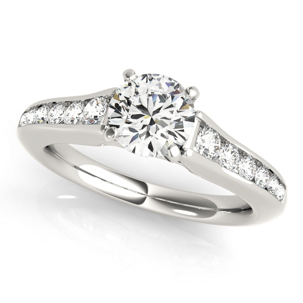 Single Row Diamond Engagement Ring · 0.47 ct tw