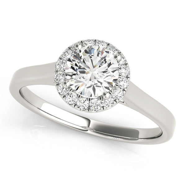 Round Halo Diamond Engagement Ring · 2.12 ct tw