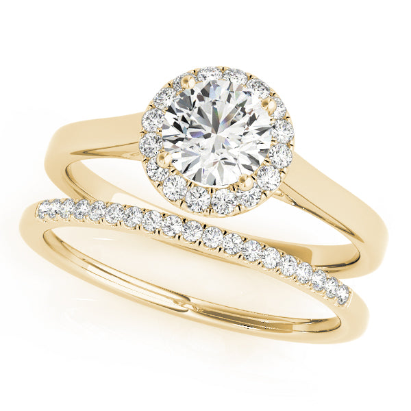 Round Halo Diamond Engagement Ring · 2.12 ct tw