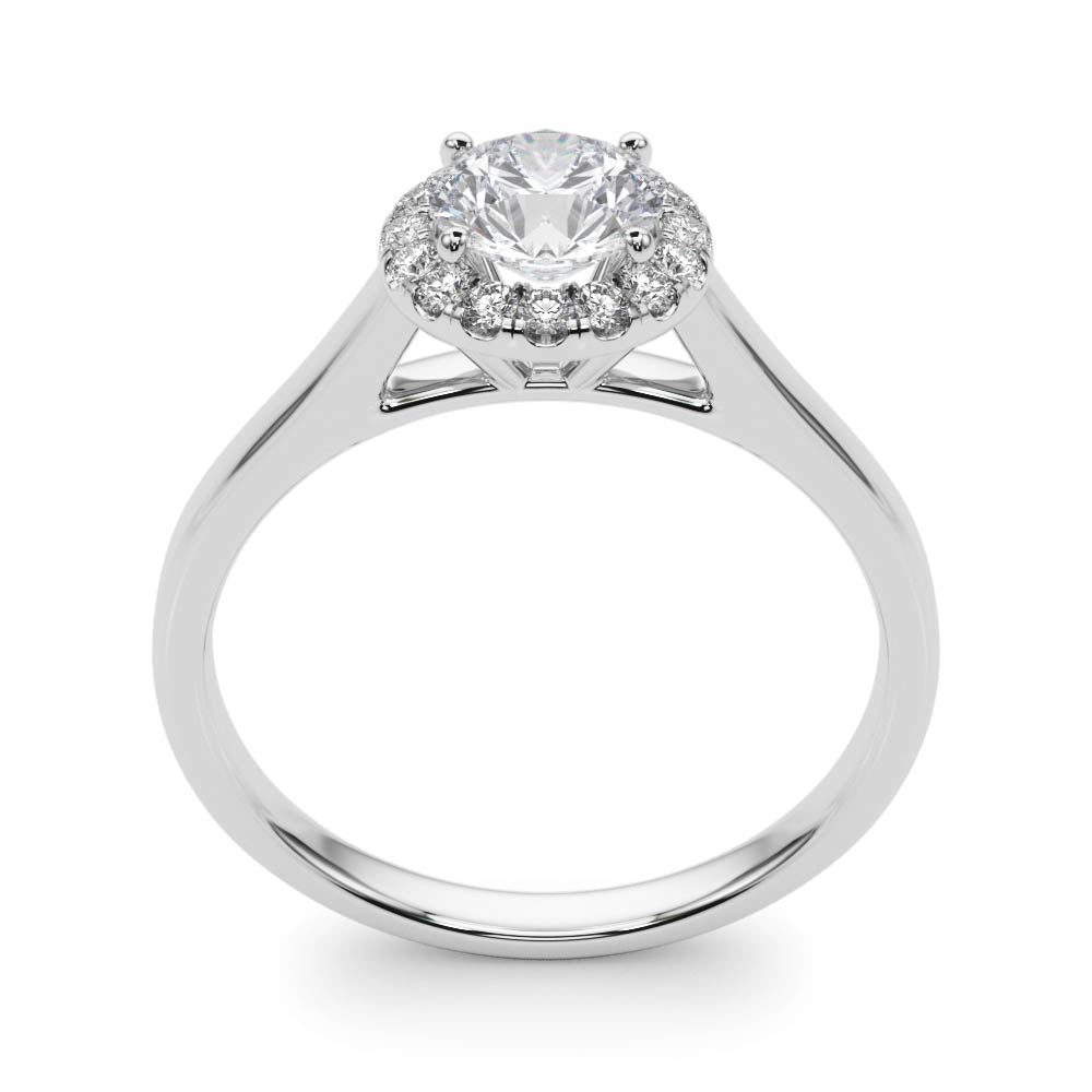 Round Halo Diamond Engagement Ring · 2.12 ct tw