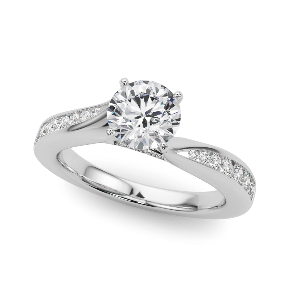 Single Row Prong Set Diamond Engagement Ring · 0.28 ct tw