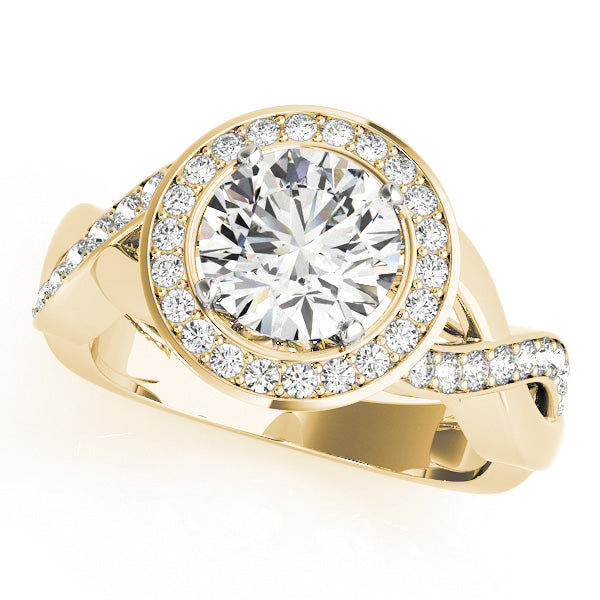 Halo Diamond Engagement Ring · 0.43 ct tw