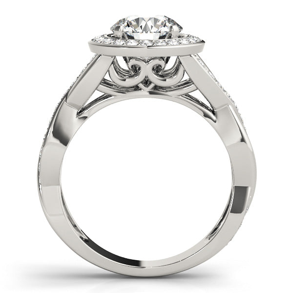 Halo Diamond Engagement Ring · 0.43 ct tw