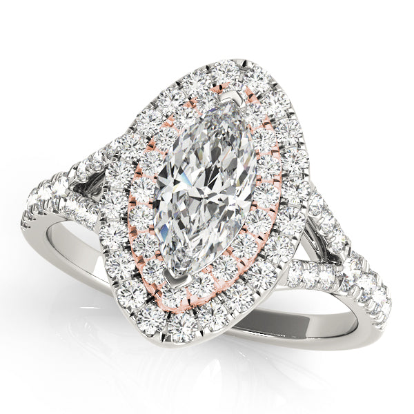 Marquise Halo Diamond Engagement Ring · 1.50 ct tw
