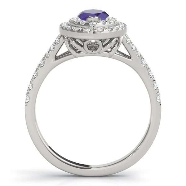 Marquise Halo Diamond Engagement Ring · 0.52 ct tw