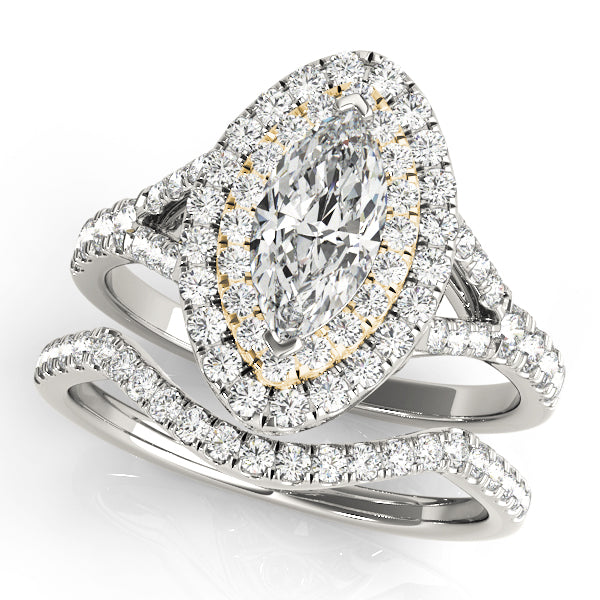 Marquise Halo Diamond Engagement Ring · 1.50 ct tw