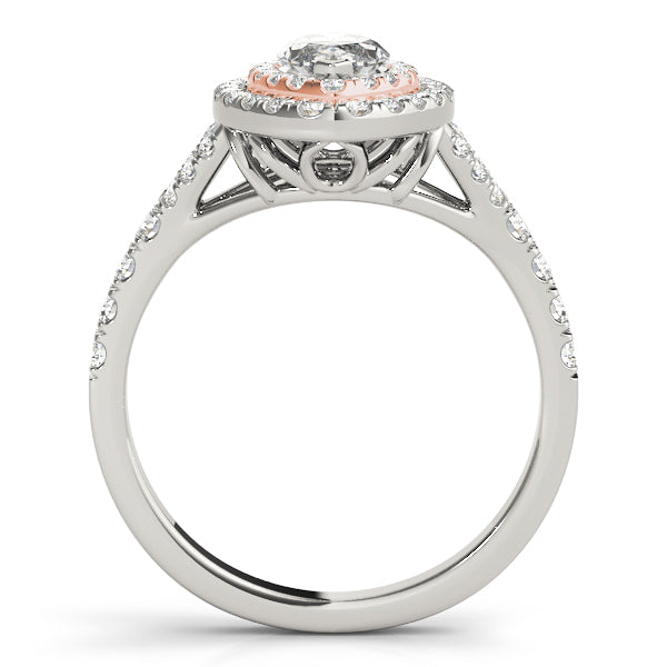 Marquise Halo Diamond Engagement Ring · 0.52 ct tw