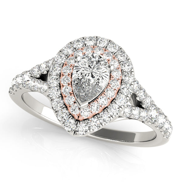 Pear Halo Diamond Engagement Ring · 1.17 ct tw
