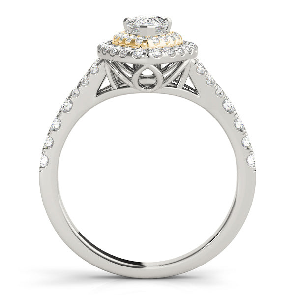 Pear Halo Diamond Engagement Ring · 0.85 ct tw