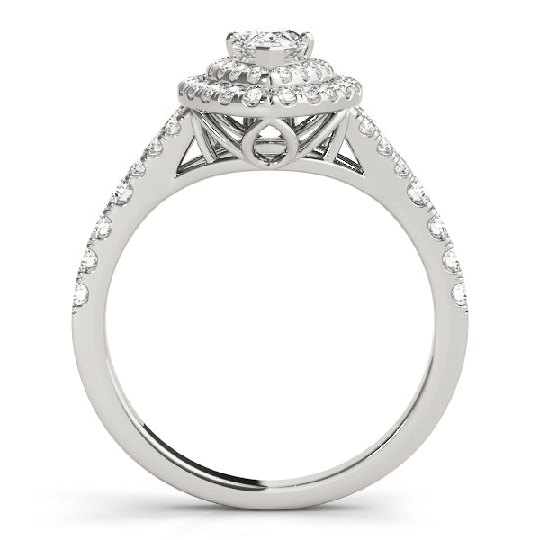 Pear Halo Diamond Engagement Ring · 0.85 ct tw