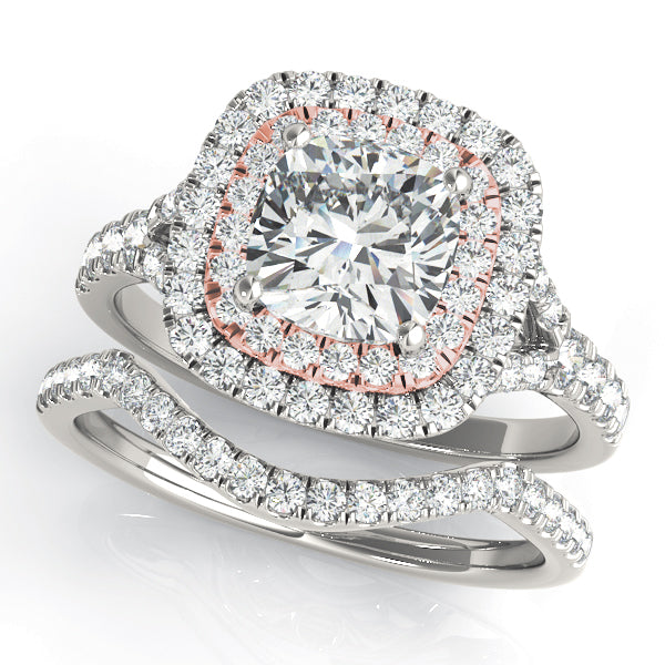 Cushion Halo Diamond Engagement Ring · 1.48 ct tw