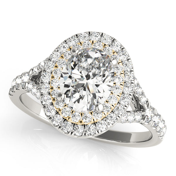 Oval Halo Diamond Engagement Ring · 0.81 ct tw