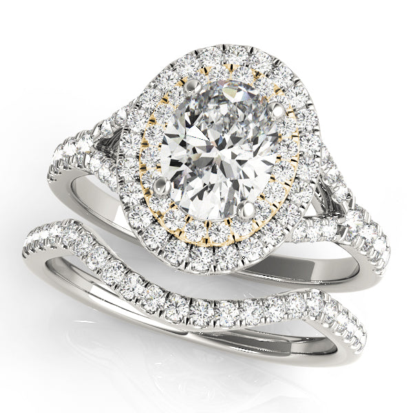Oval Halo Diamond Engagement Ring · 0.81 ct tw