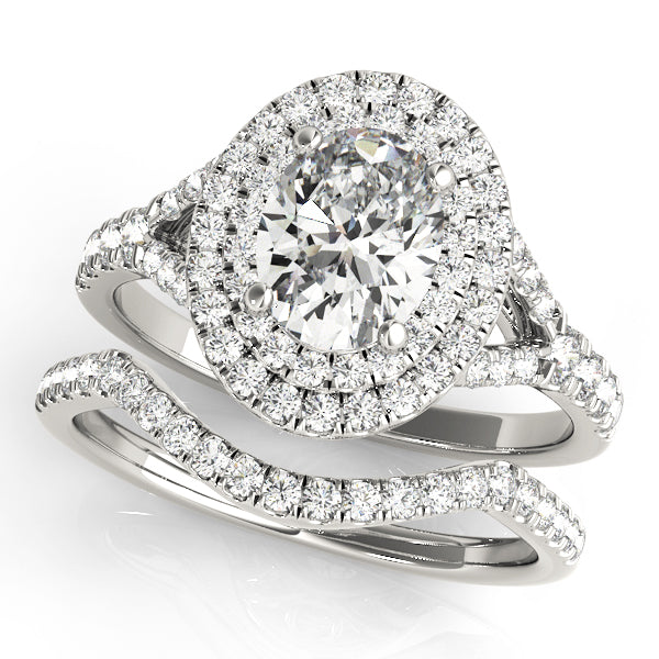 Oval Halo Diamond Engagement Ring · 2.48 ct tw