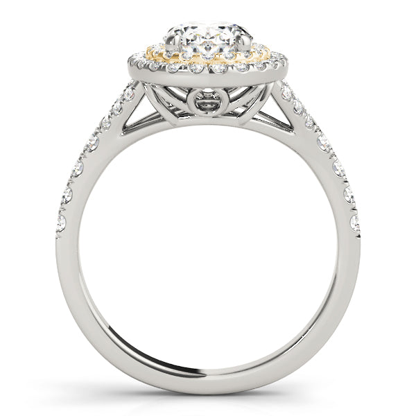 Oval Halo Diamond Engagement Ring · 0.81 ct tw