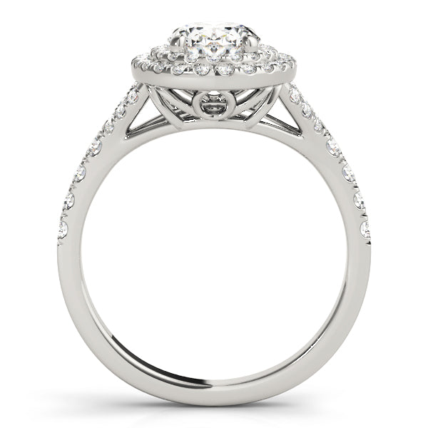 Oval Halo Diamond Engagement Ring · 0.81 ct tw