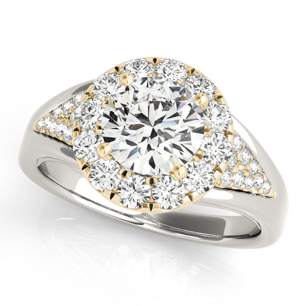 Round Halo Diamond Engagement Ring · 1.98 ct tw