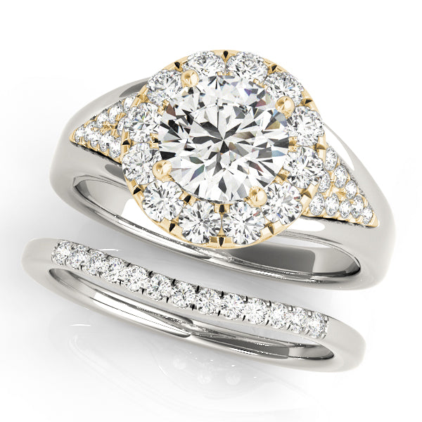 Round Halo Diamond Engagement Ring · 1.48 ct tw