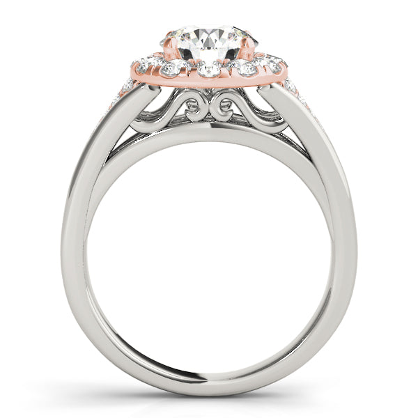 Round Halo Diamond Engagement Ring · 1.48 ct tw