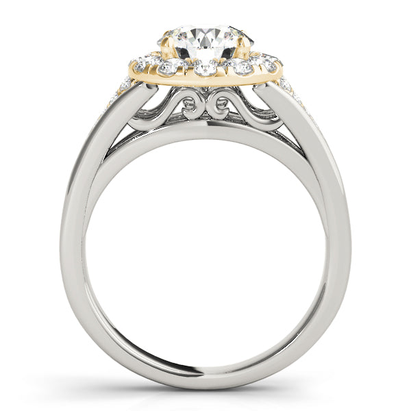 Round Halo Diamond Engagement Ring · 1.17 ct tw