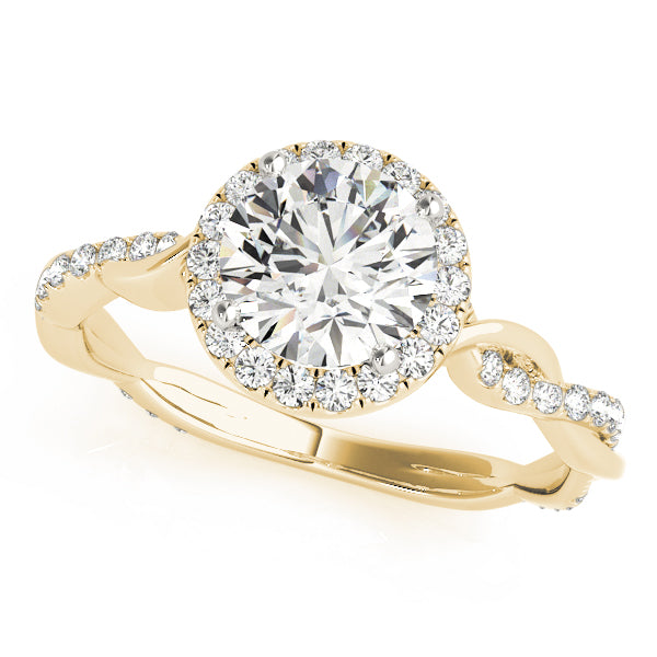 Round Halo Diamond Engagement Ring · 0.81 ct tw